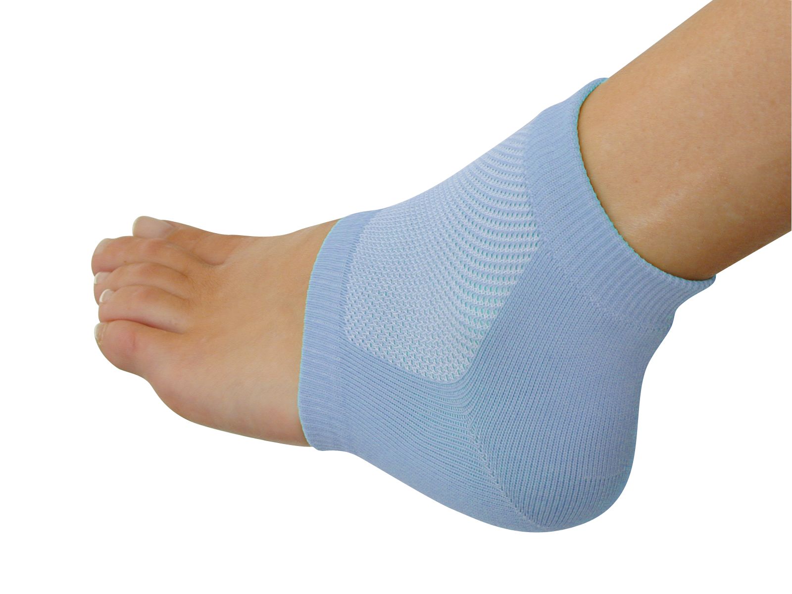 GelSmart, Plejende hælstrømpe, blå, One size