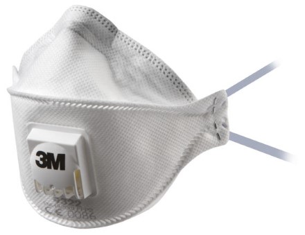 3M, Støvmaske 9322+, P2, med ventil