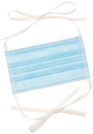 Mundbind, Bindebånd, 3 lags, Blå, type llR, 50 stk