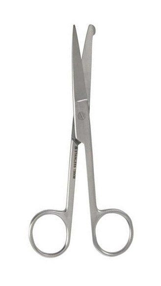 Sygeplejesaks, Med Knop