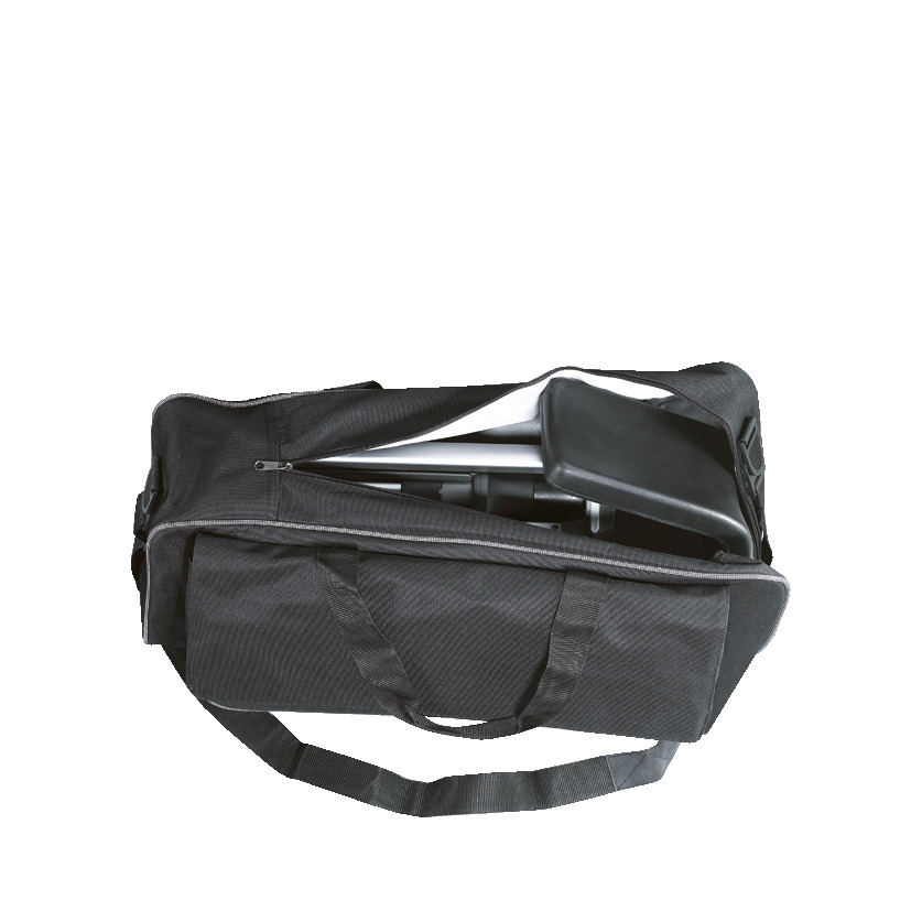 Taske med skulderrem til benstøtte