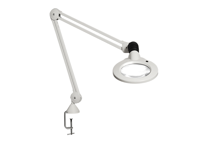 Luxo, Luplampe, KFM, LED, Hvid/Sort