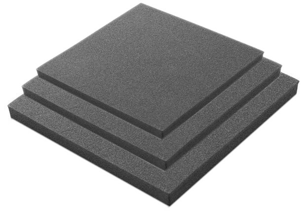 Plastazote Ld45, Sort, 100 x 50 cm.