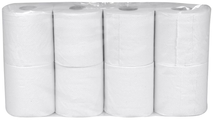 Toiletpapir, Super hvid nyfiber 2 lag 30m 261 ark,