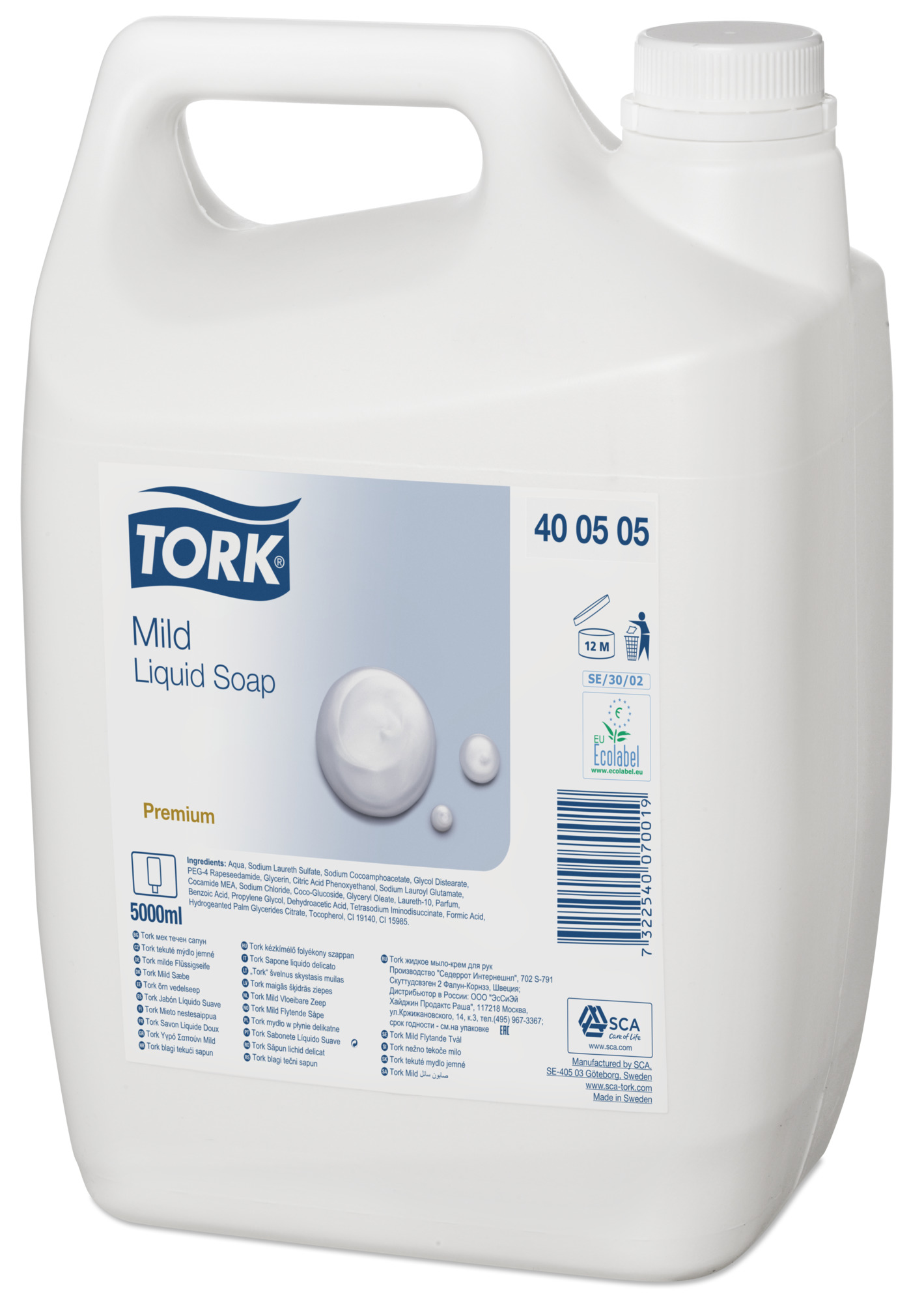 Tork Skumsæbe, Mild, 5000 ml.