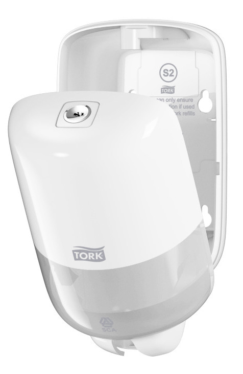Tork S2, Cremesæbe Dispenser, Hvid