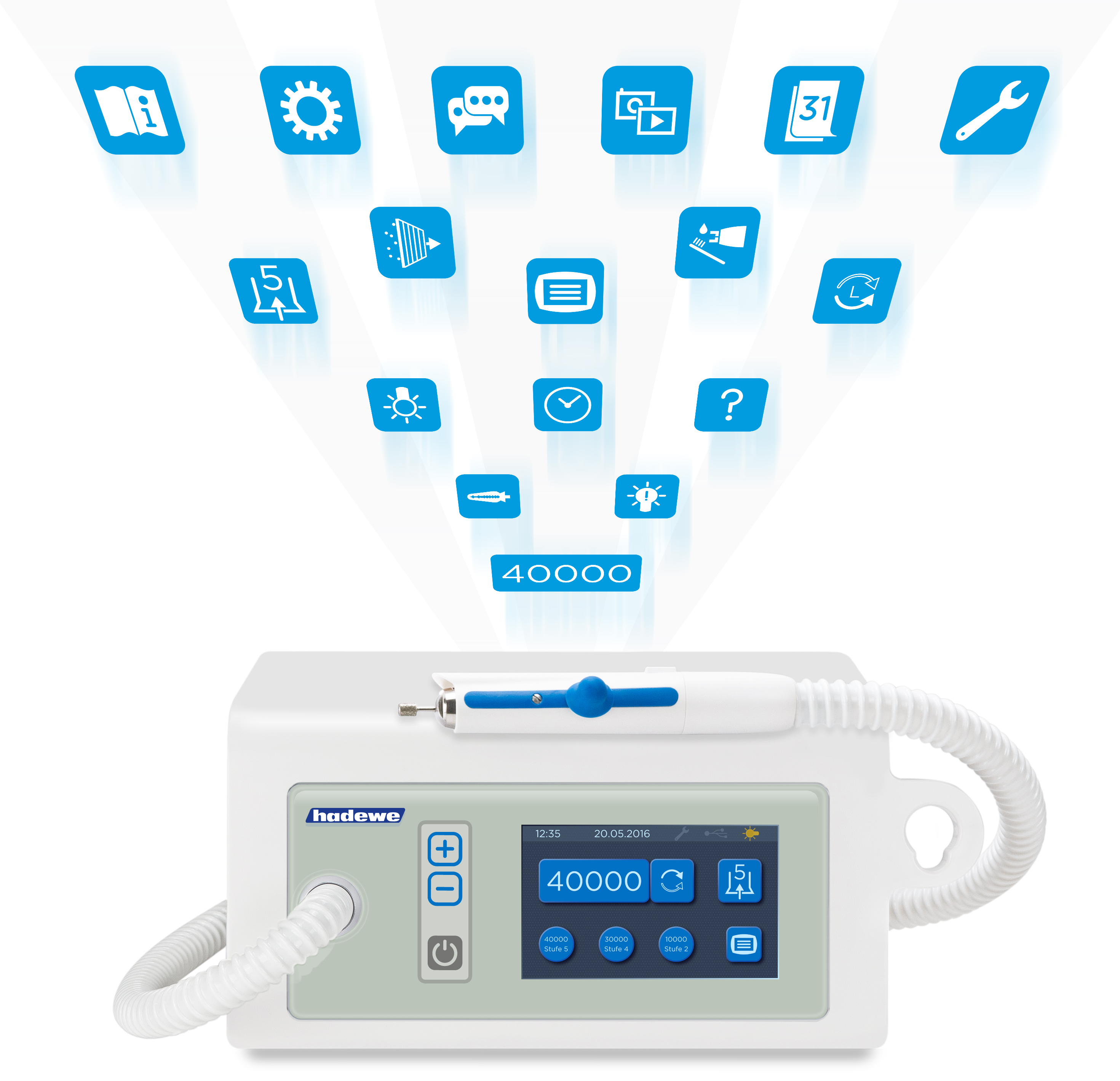 Hadewe, Micromotor, Medeas 40, Sug & Lys, Lydsvag