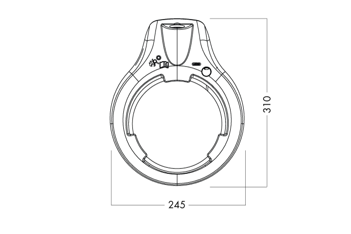 Luxo Luplampe, Circus, LED, Hvid/sort