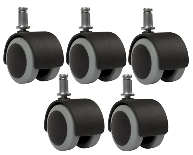 Hjulsæt til behandlerstol, 5 stk.