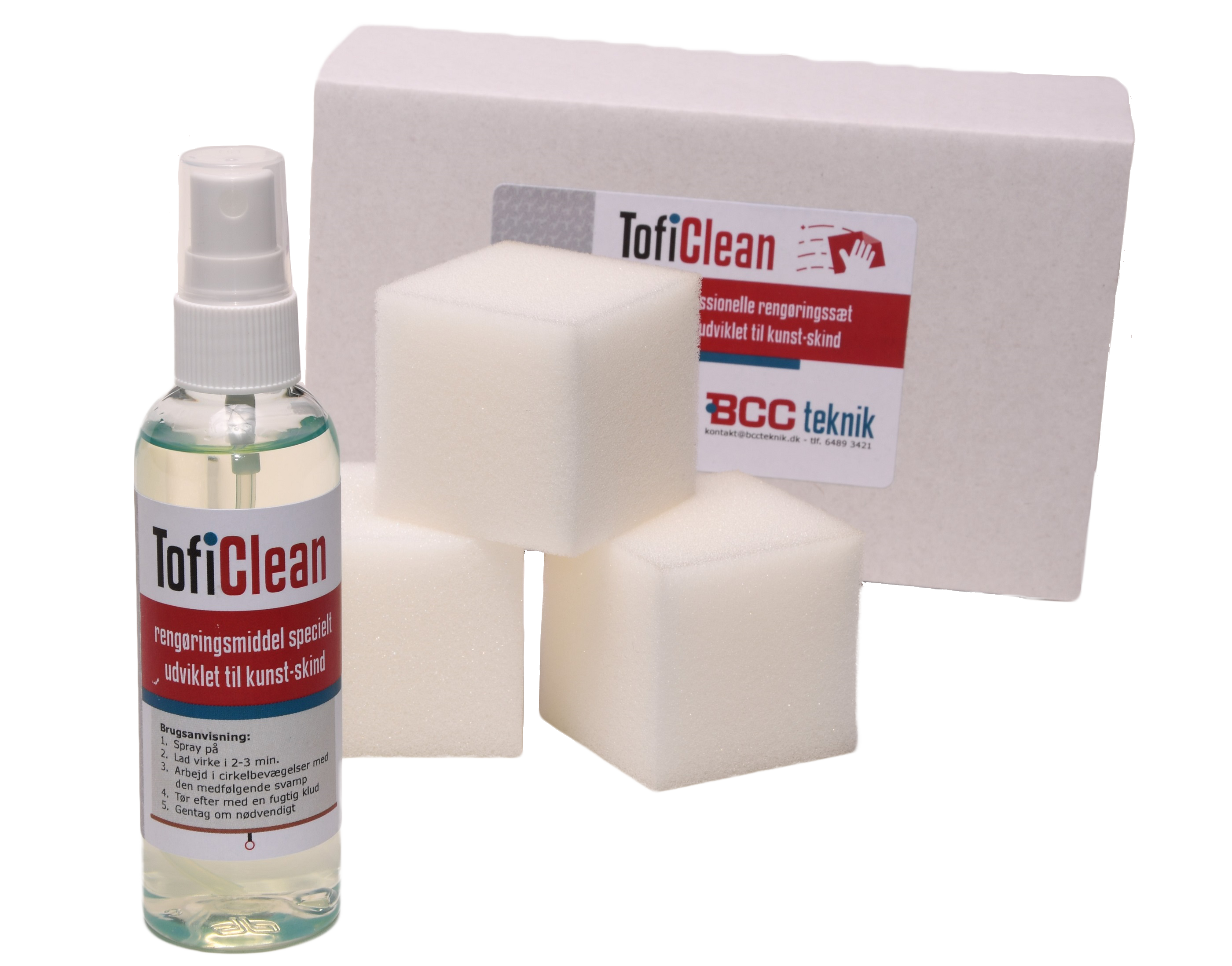 Tofi, Cleaner Spray, 500 ml. inkl. rulle m. 12 klu