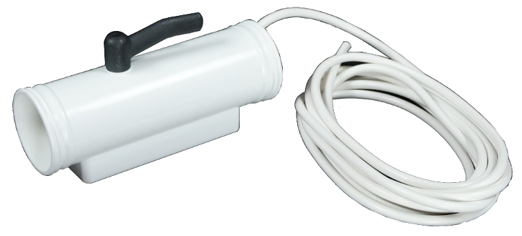 TK Håndspjæld med kontakt, ø45, udvendig ledning