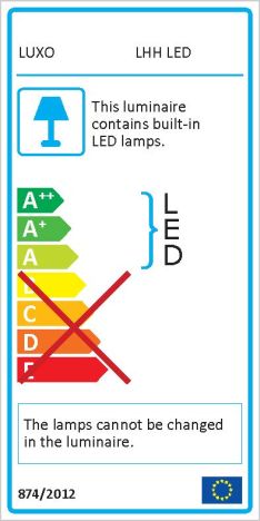 Luxo, LHH, LED, hvid