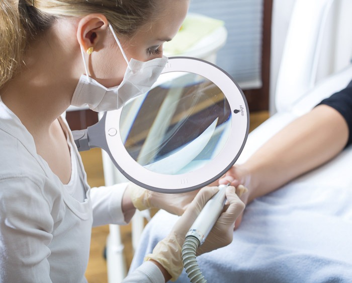 Daylight, Luplampe, iQ, LED, hvid/grå, 3 dioptri