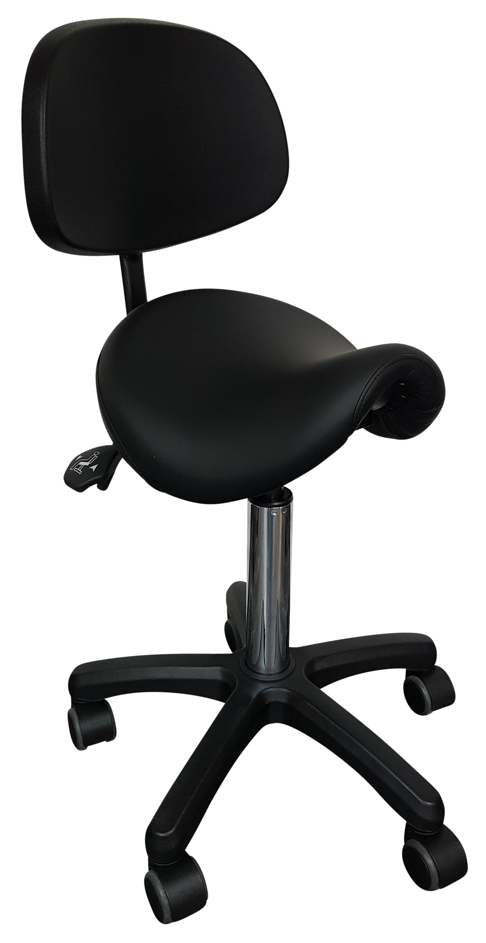 Egholm Sadelstol, dyb, med kip og ryg