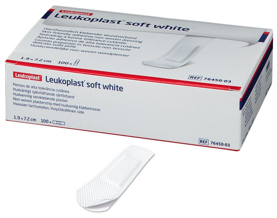 Leukoplast Soft White, Plaster Strips