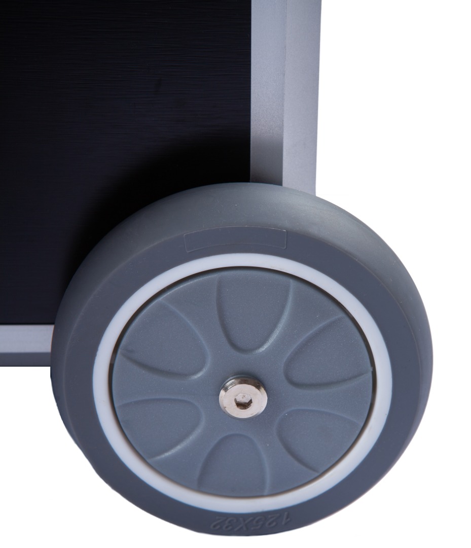 Udebehandlingskuffert, Gummihjul, Trolley, Elstik