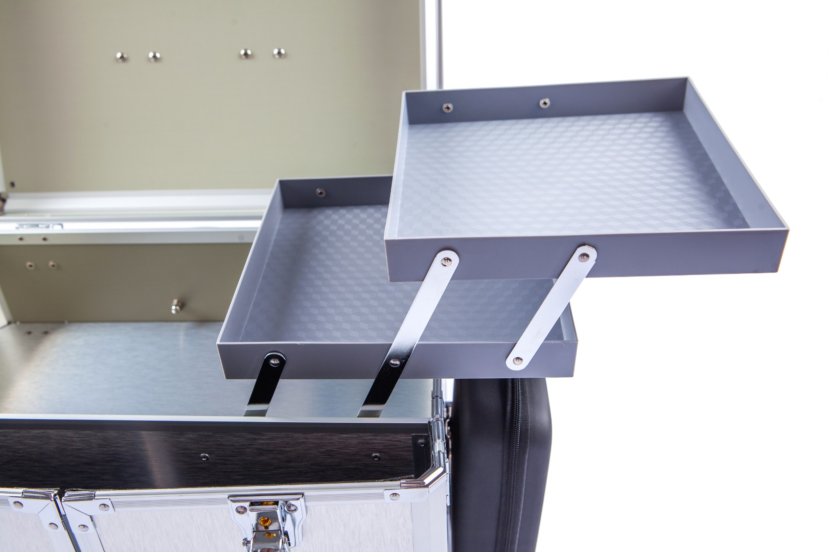 Udebehandlingskuffert, Gummihjul, Trolley, Elstik