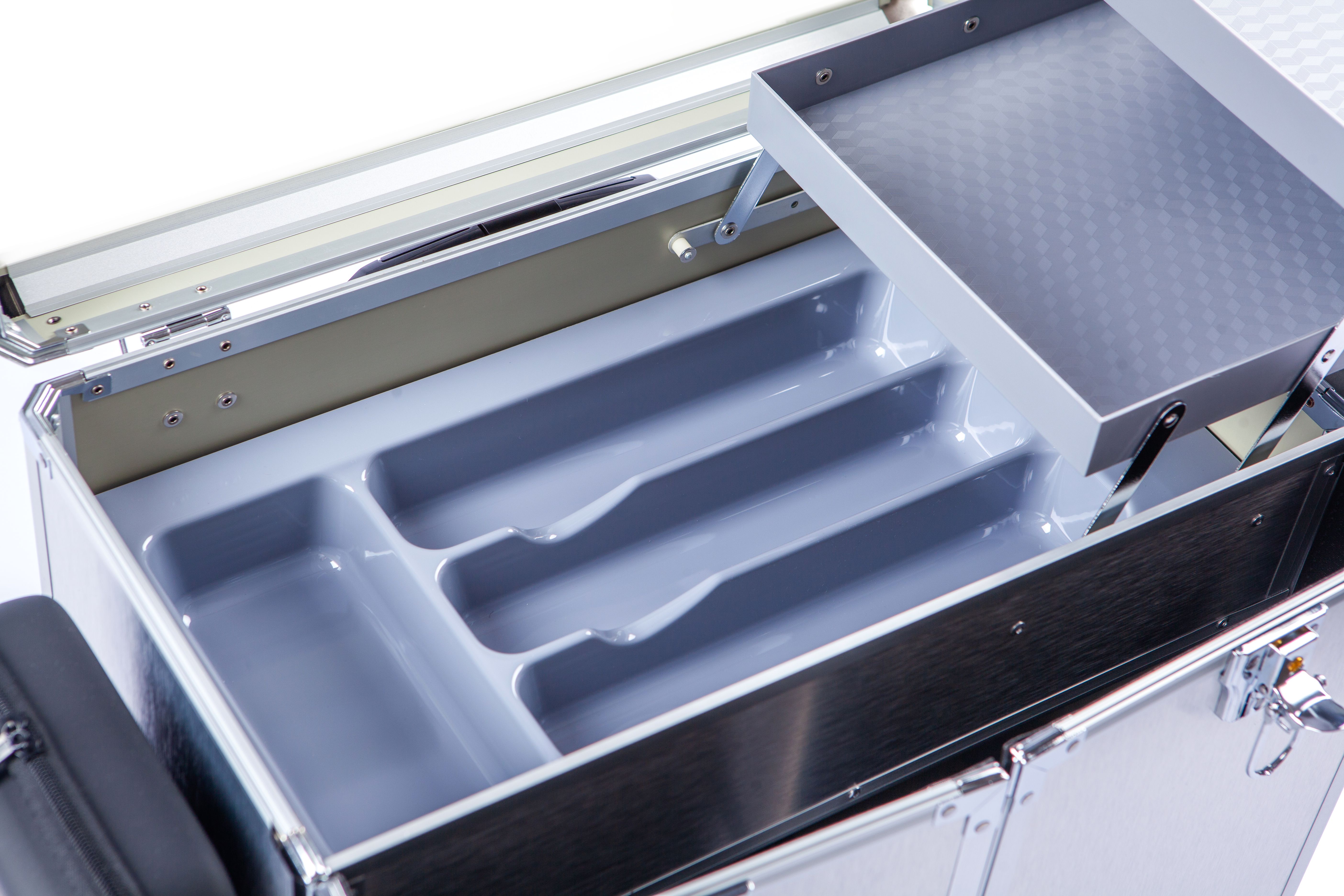 Udebehandlingskuffert, Gummihjul, Trolley, Elstik