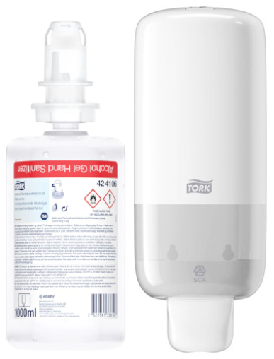 Tork, S4 skumdispenser + 6 stk. Håndsprit Gel