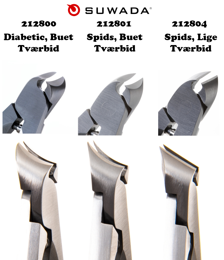 Suwada, Negletang, Lige Tværbid, 12 cm.