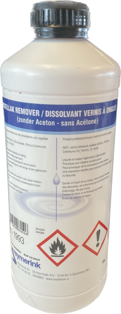 Neglelakfjerner, Acetonefri, 1000 ml.