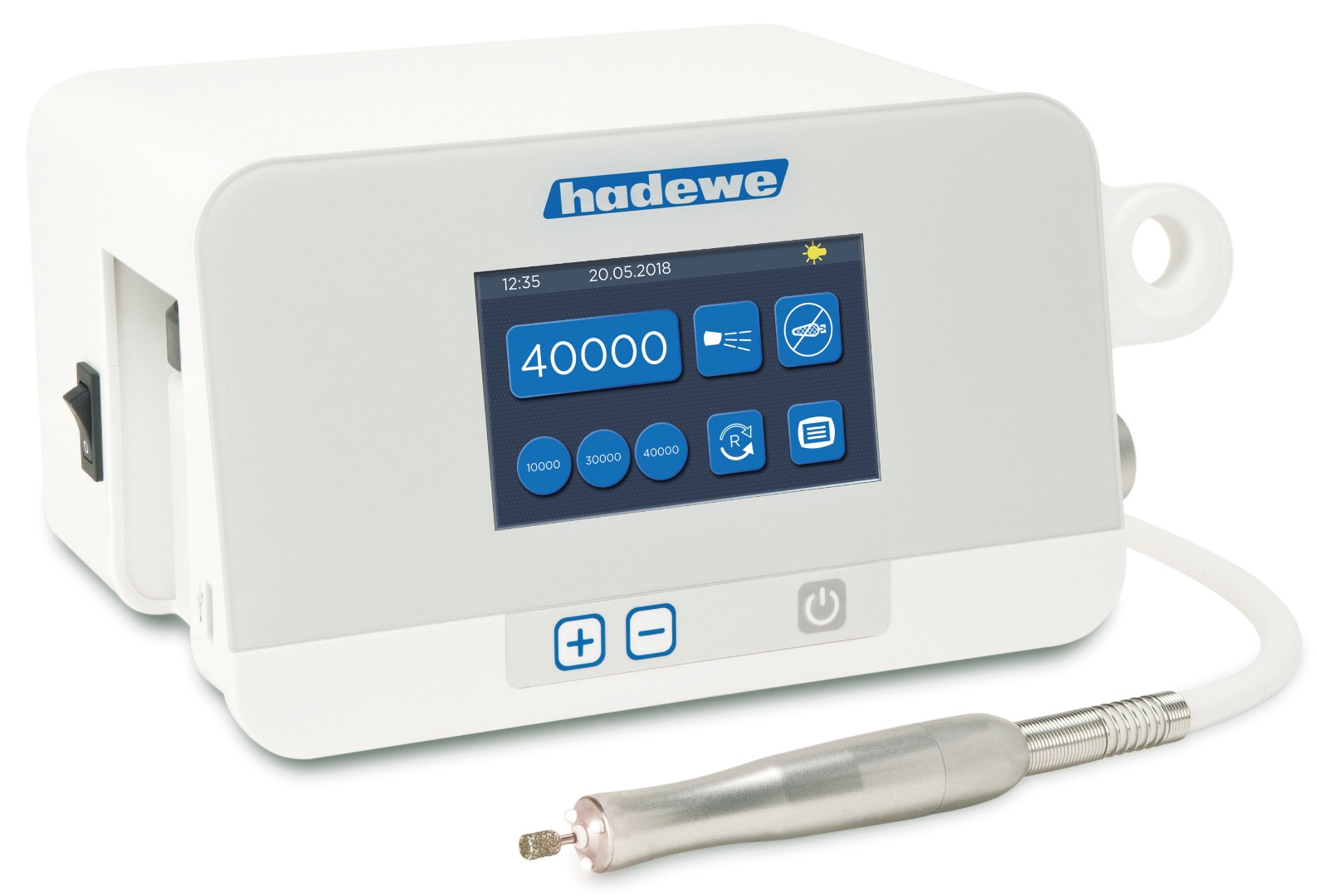 Hadewe, Micromotor, Azuras Chrome, Lys, Spray