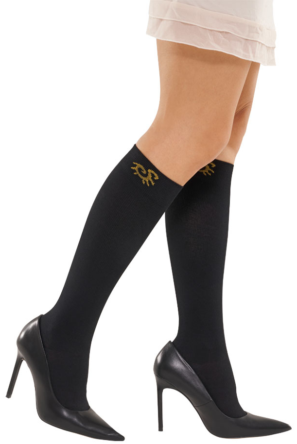 Solidea, Knæstrømper, Carezza, Bambus, Sort