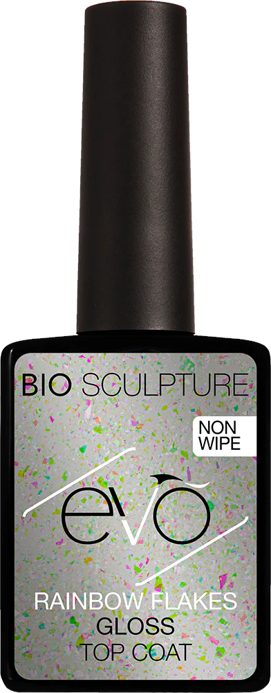 Bio Sculpture, EVO, Rainbow Flakes Gloss, Top Coat