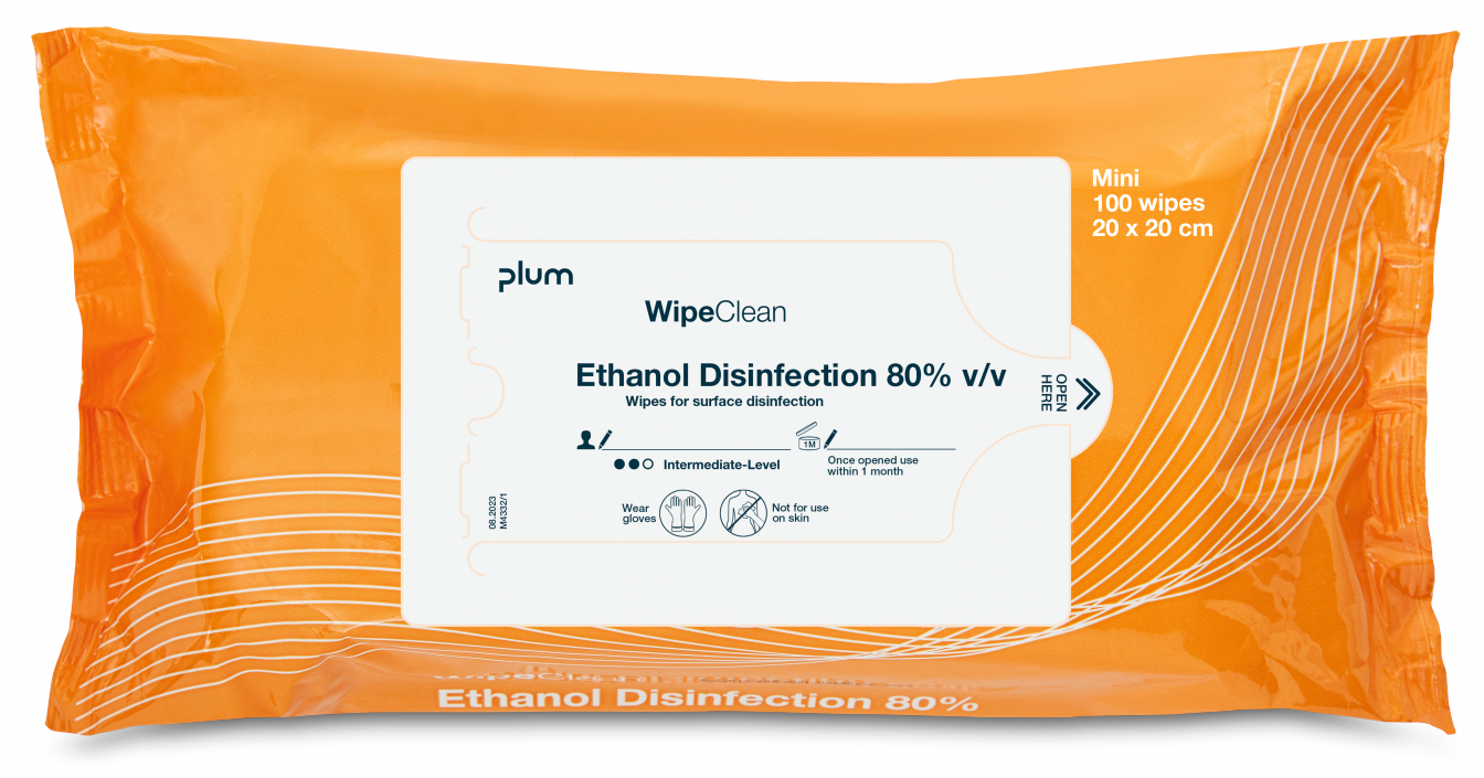 Plum, Wipeclean, 80% ethanol