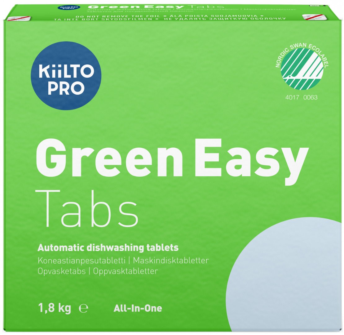 KiiLTO Pro, Green Easy Tabs, Opvasketabs, 100 stk.