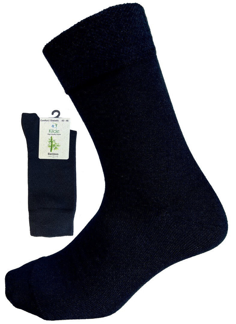 Kilde, Comfort & Diabetes Bambus strømper, sort