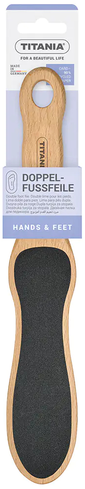 Fodfil, Træ, Fin/Grov, 27 cm.